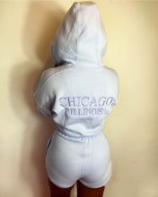 CHICAGO LILAC Hoodie and matching shorts Two Piece set (Next Day Delivery)