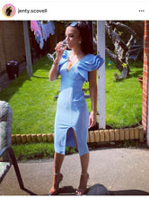 MELISSA Baby Blue Bandage dress (Next Day Delivery Available )