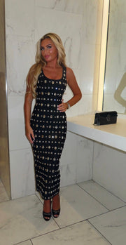 CINDY Black Diamond Bandage dress (next day delivery Available )