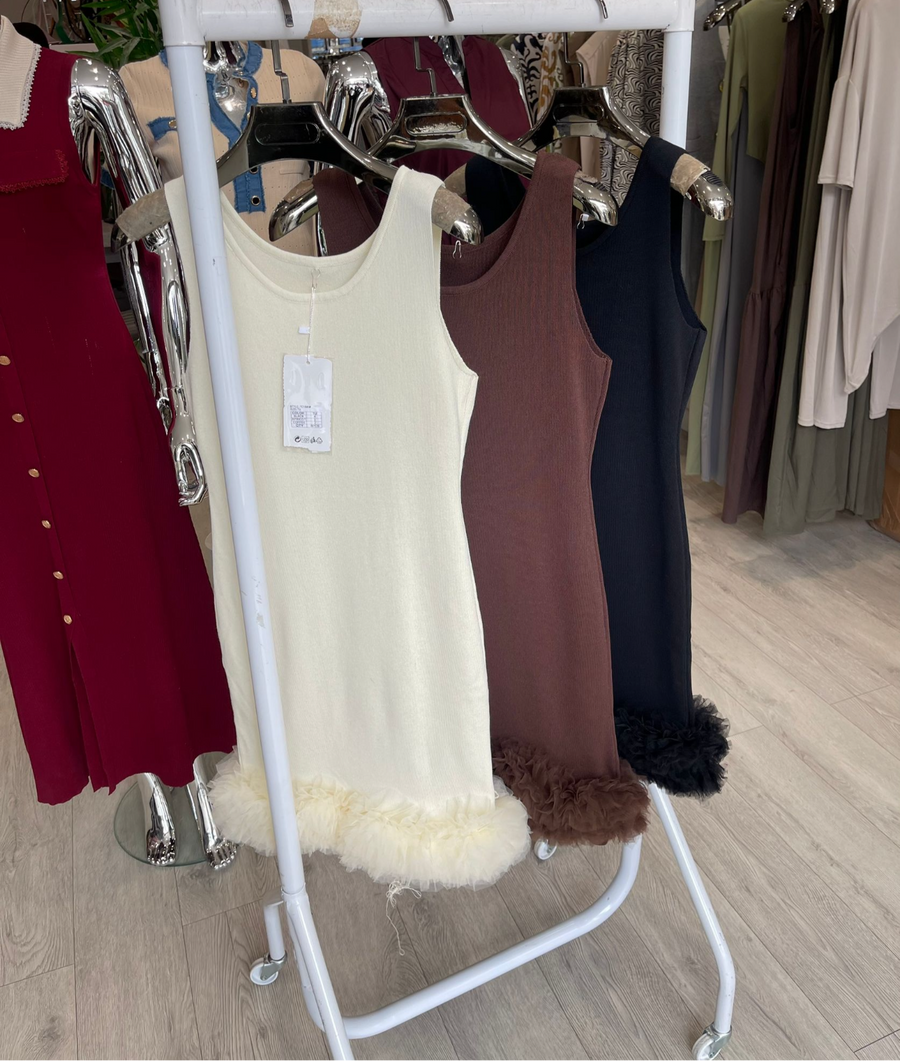 MELISSA Black Ruffle Dress Next Day Delivery