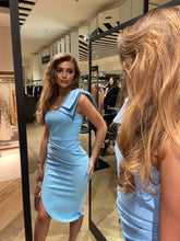 NINA Bow Baby Blue Bandage dress (Next Day Delivery Available)