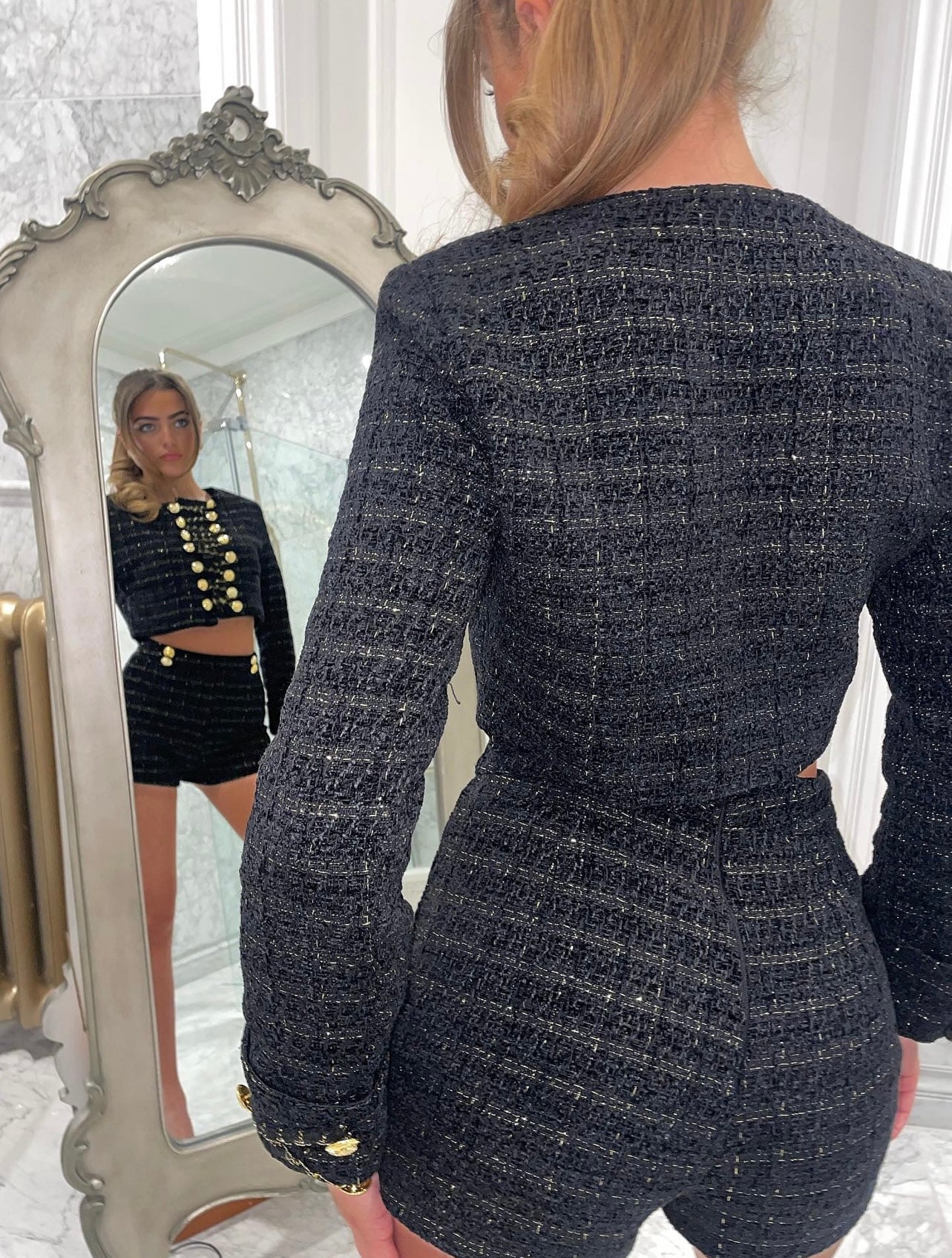 HALLIE Tweed Two Piece Set