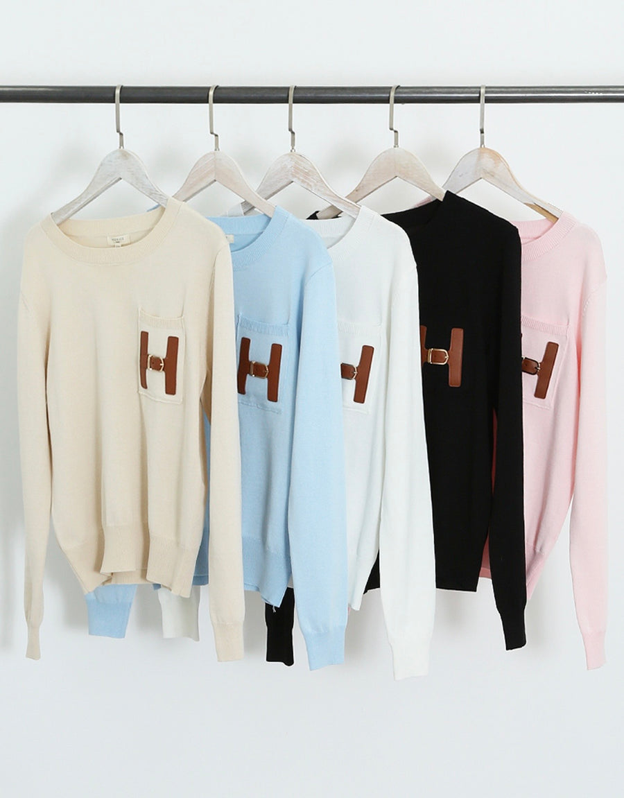 Buckle Soft Knit Jumper (Next Day Delivery)