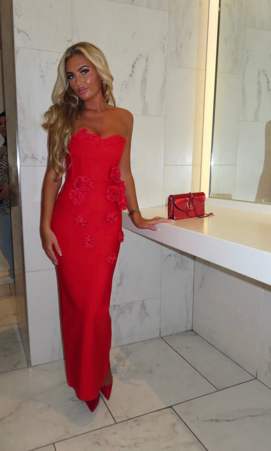 PAIGE Red Bandage dress (next day delivery Available )