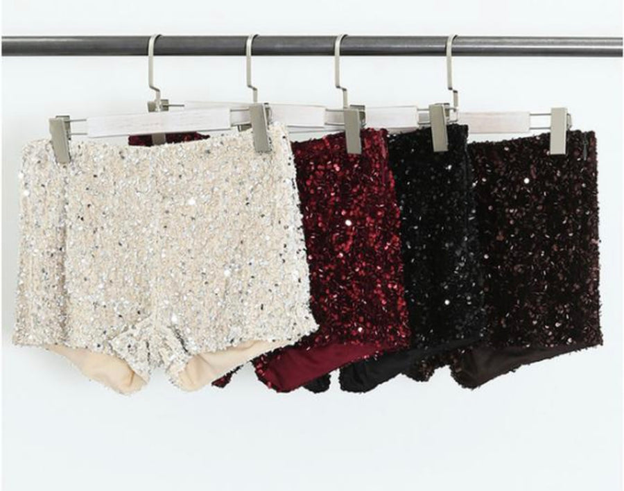 KATIE Sequin shorts Next Day Delivery Available