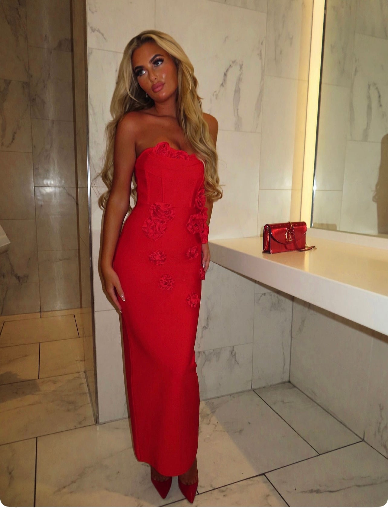 PAIGE Red Bandage dress (next day delivery Available )