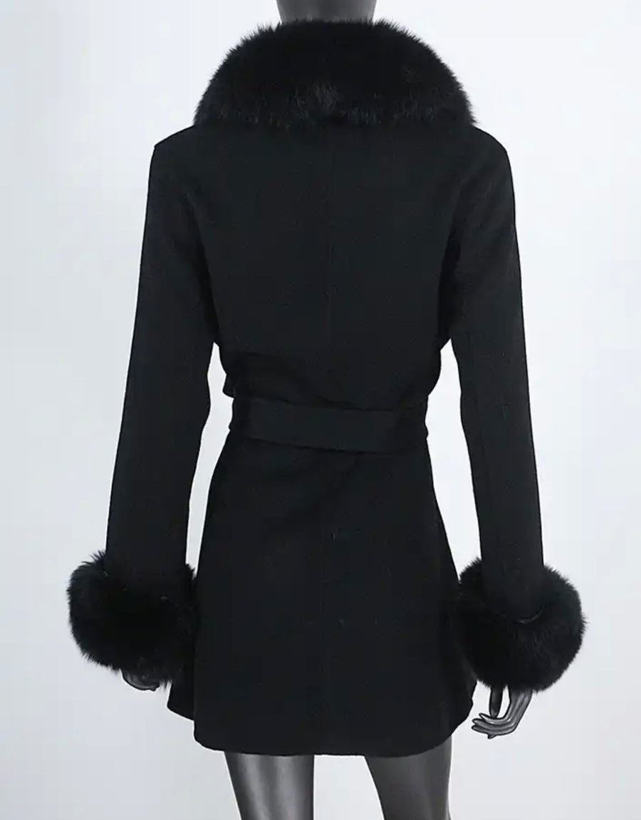 LEXI Faux fur Coat (Next Day Delivery) Handmade Design