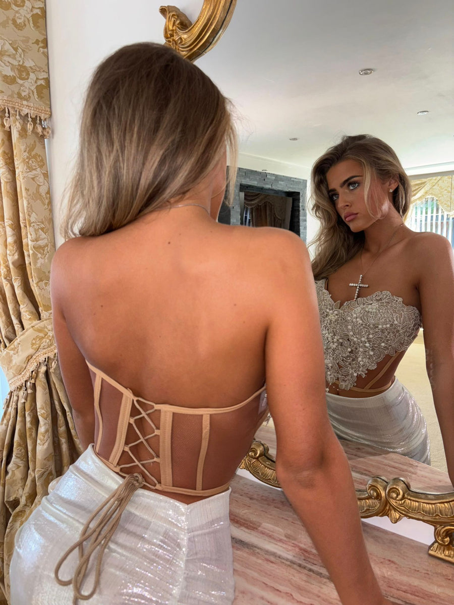 HONI Pearl corset Two Piece