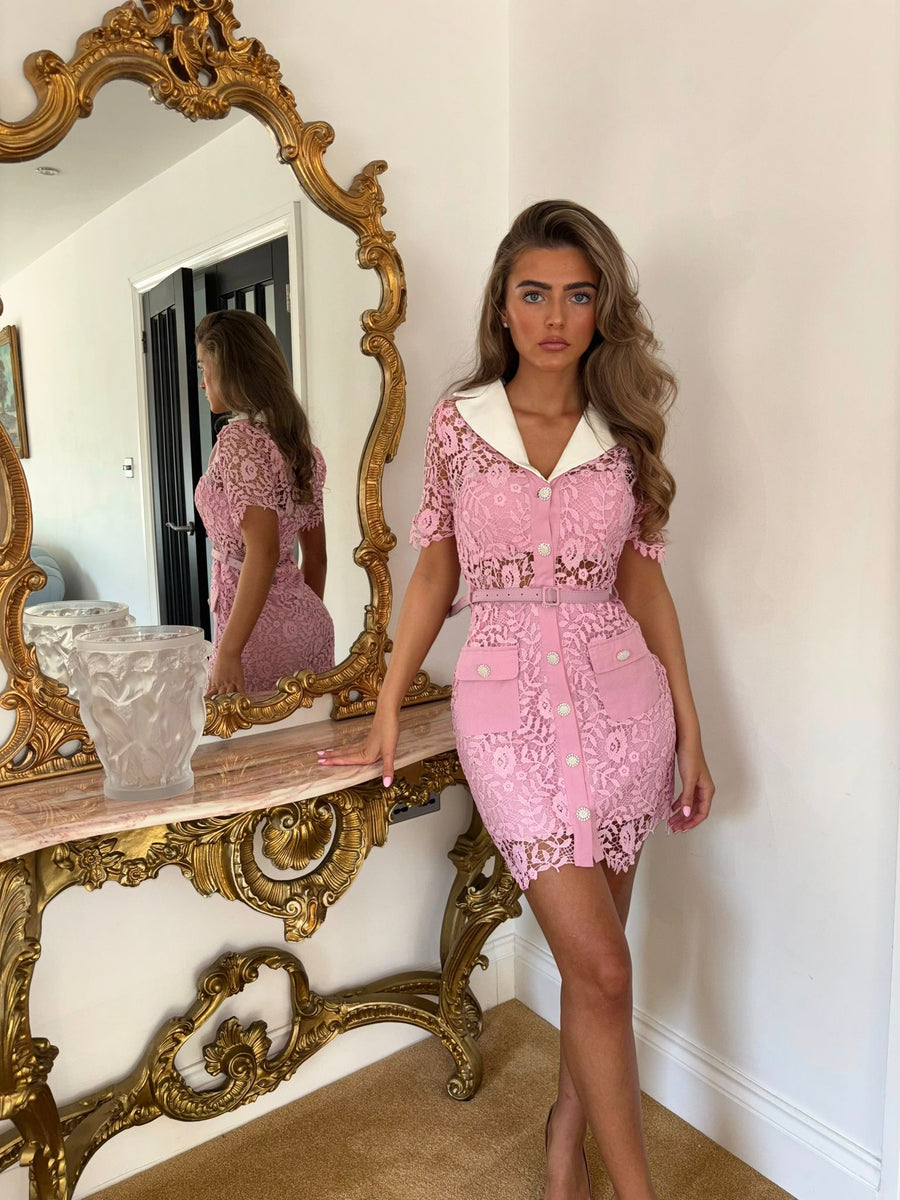 Maria Pink  Dress ( next day delivery )