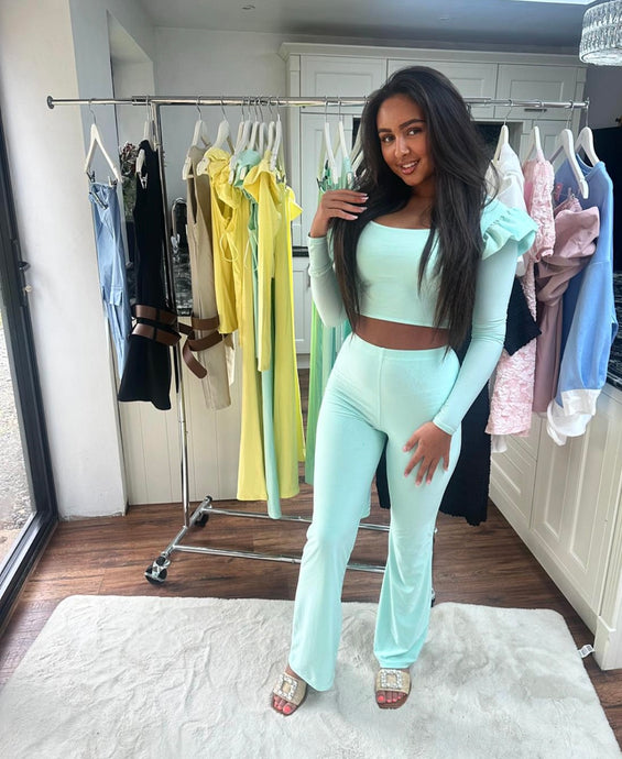 PHOEBE Mint Two Piece Set (Next Day Delivery)
