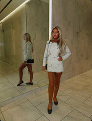 MACEY BOW Tweed Dress and Jacket Two Piece set (Next Day Delivery Avaliable)