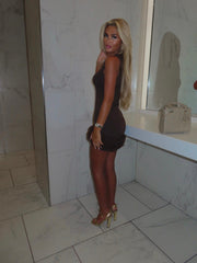 MELISSA Black Ruffle Dress Next Day Delivery