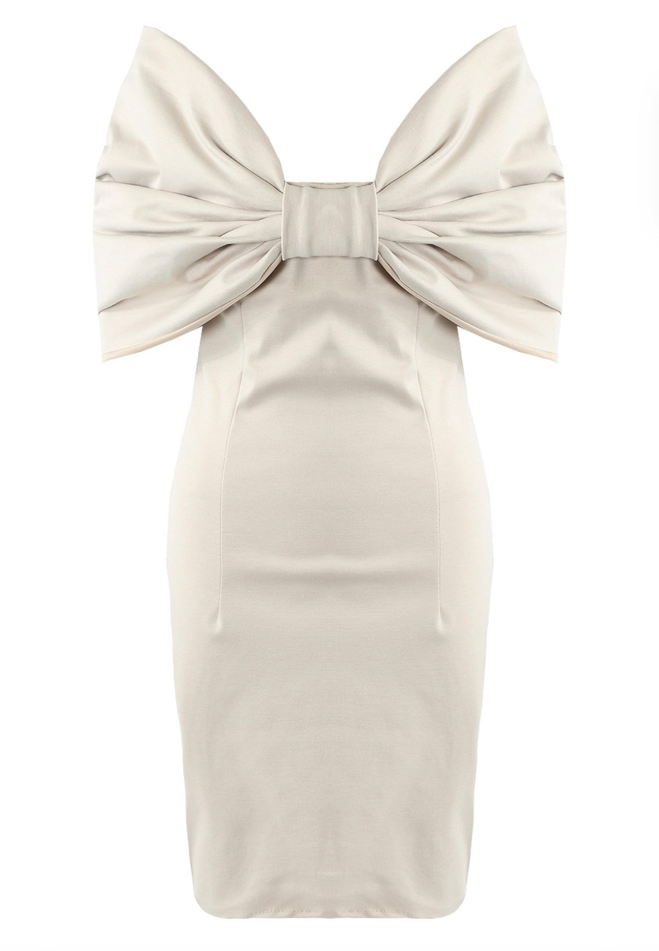 BOW TIFFANY Beige Dress Next Day Delivery