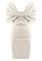 BOW TIFFANY Beige Dress Next Day Delivery