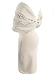 BOW TIFFANY Beige Dress Next Day Delivery