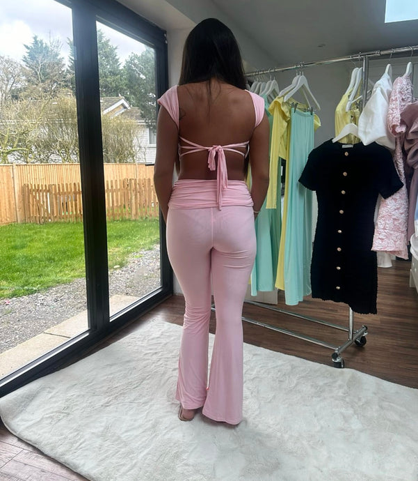 LEAH Tie up PINK Two Piece  (Next day delivery available )