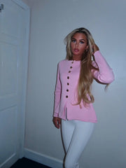 EllA Button Long Sleeve  Top  (Next Day Delivery Available)