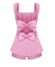 MAGGIE Tweed Bow Two Piece Set Pink /White